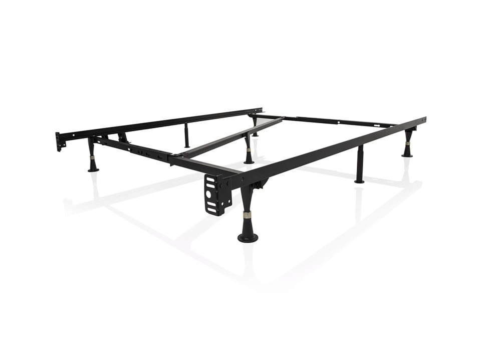 King Metal Bed Frame with Glides