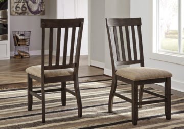 table set with stools