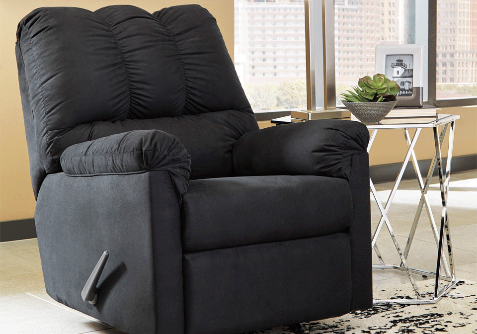 Darcy Black Rocker Recliner