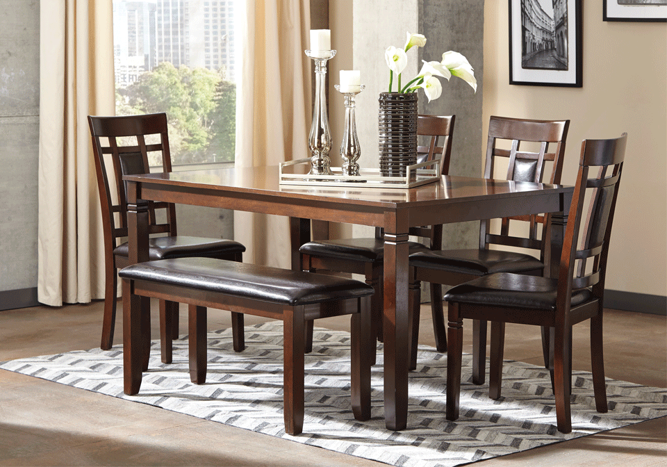 Bennox 6pc. Dining Set w/  Bench