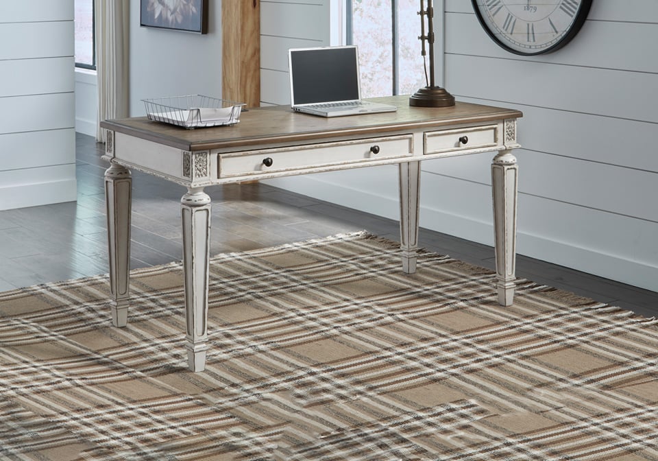 Realyn White Home Office Desk