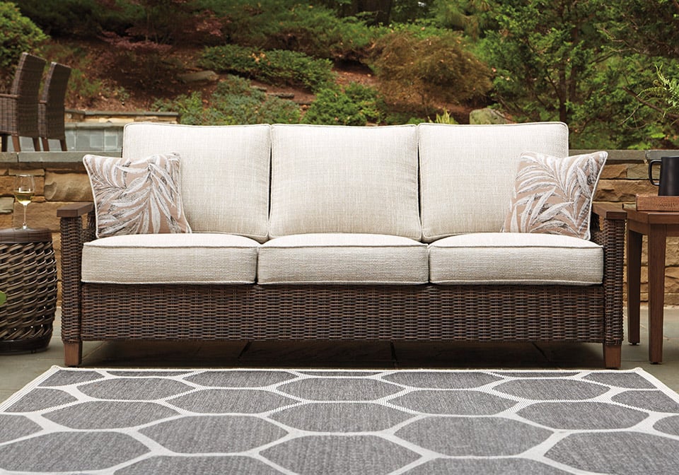 Paradise Trail Brown Outdoor Sofa