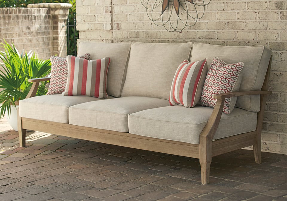 Clare View Light Brown Outdoor Sofa