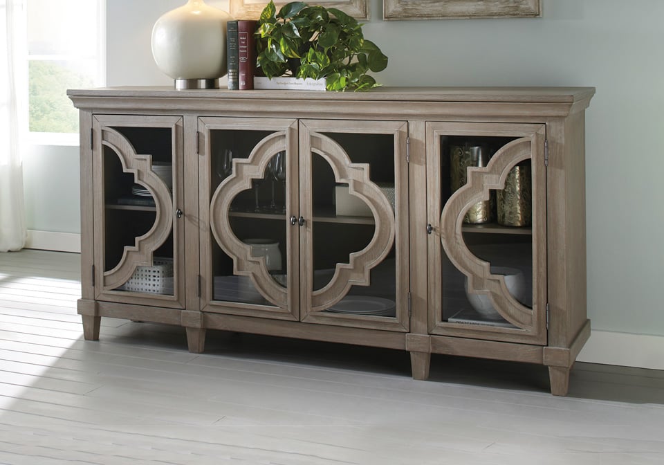 Fossil Ridge Gray Accent Cabinet
