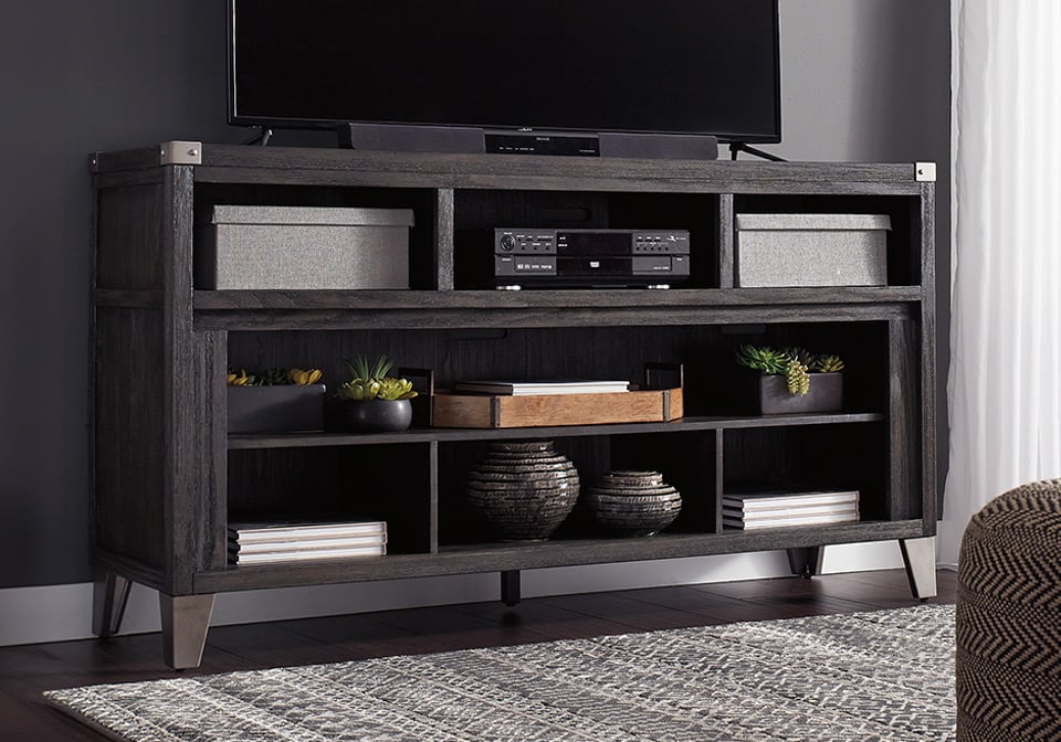 Todoe Gray Large TV Stand