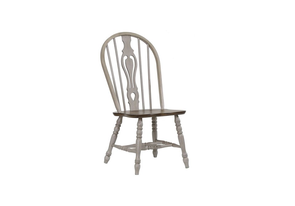 Jack Two Tone Keyhole Chair Local, Keyhole Back Dining Room Chairs