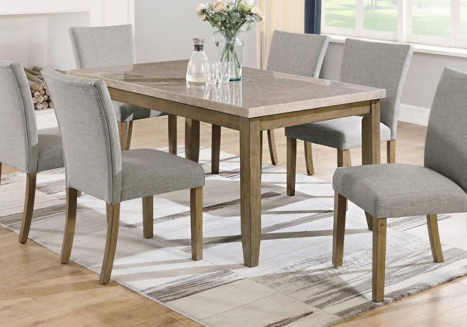 Mike Two Tone Dining Table Local, Two Tone Dining Table