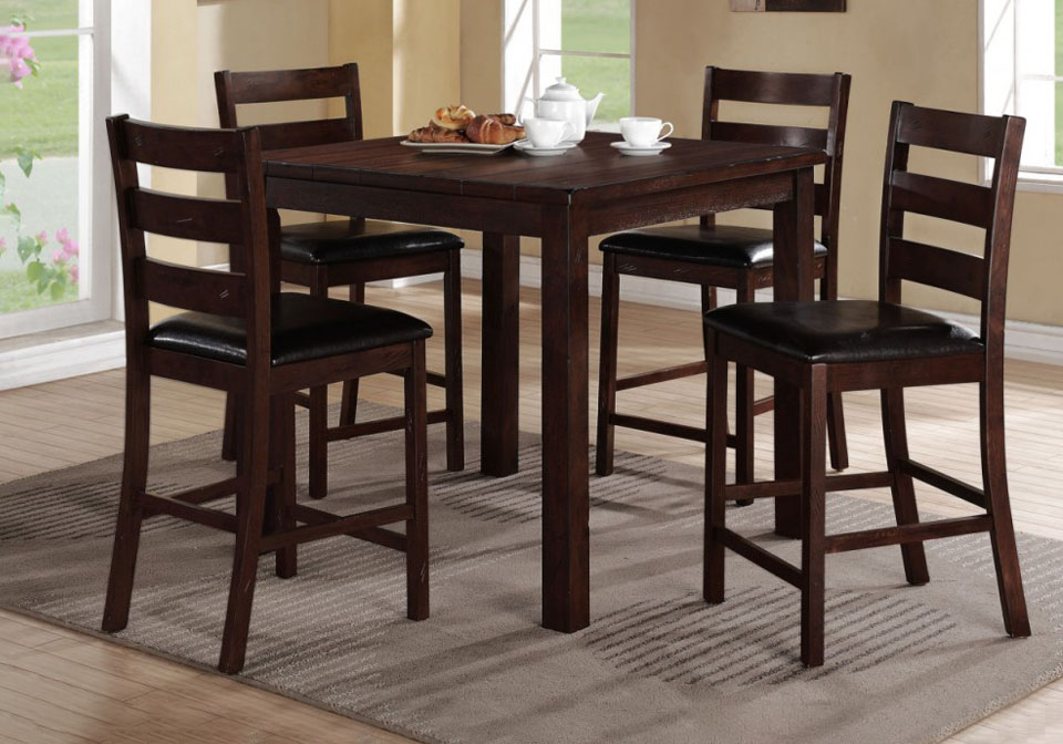 Quinn Brown Counter Height Dining Table, How Tall Are Dining Tables