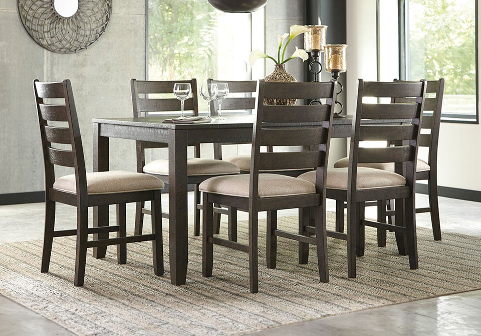 Rokane Brown 7pc. Dining Set