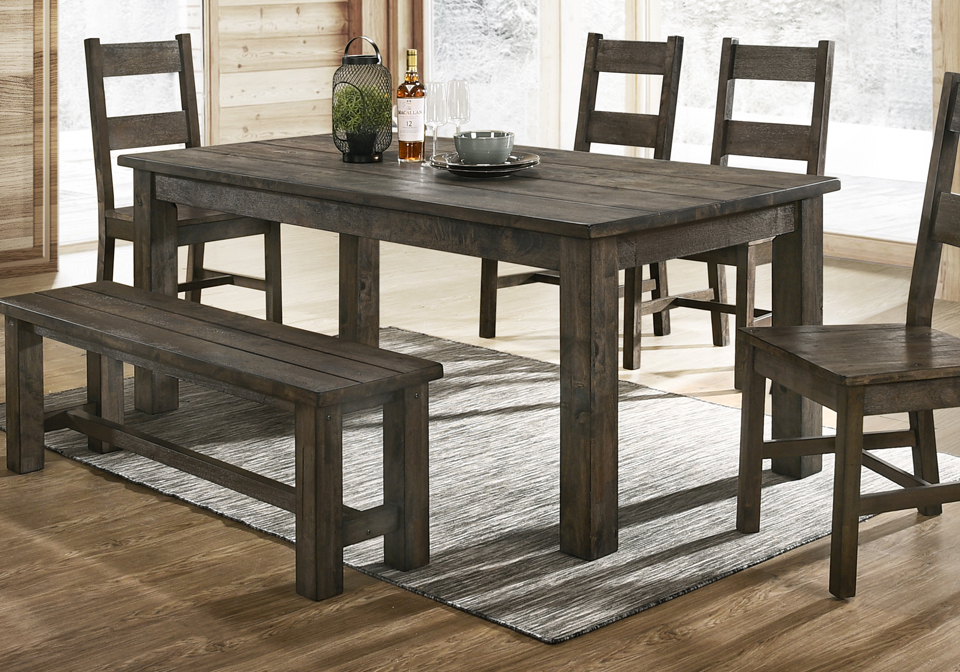 Dining Tables Woody Gray Dining Table | Local Overstock Warehouse | Online Furniture and  Mattress Retailer