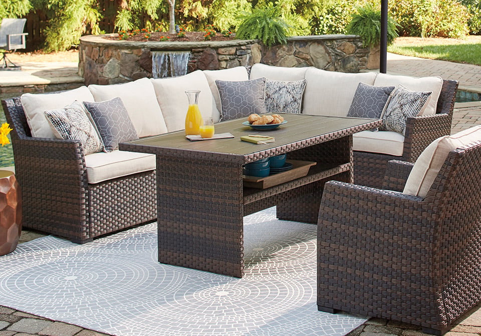 Easy Isle Two-Tone Outdoor Multi-Use Table